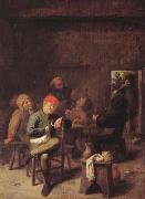 BROUWER, Adriaen Peasants Smoking and Drinking (mk08) Spain oil painting artist